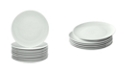 Over and Back Simply White Coupe Dinner Plates, Set of 12